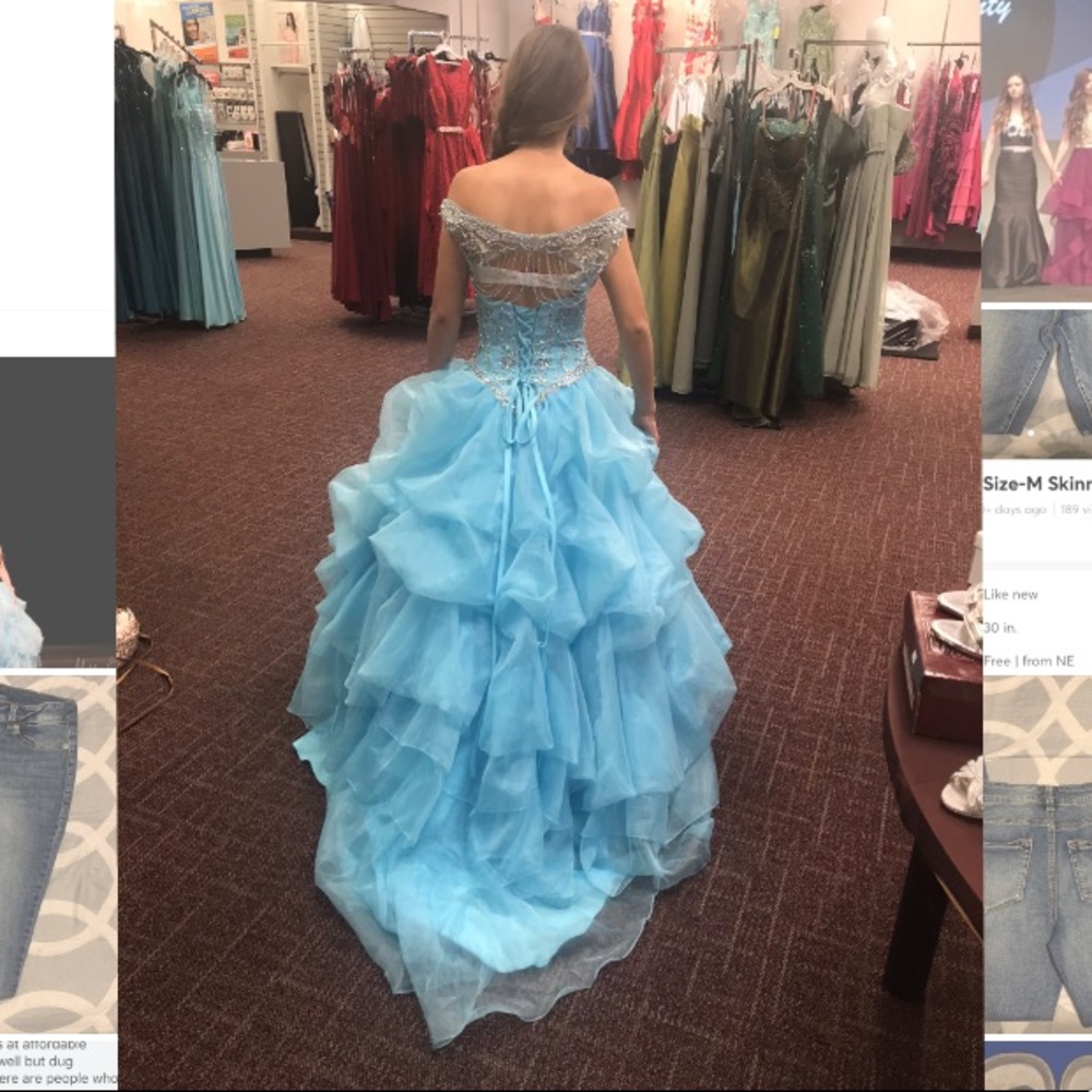Blue Ball gown-not sur on Brand, Sherri Hill 4view